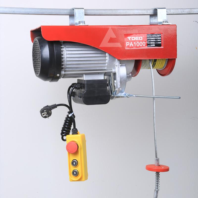 PA800微型電動(dòng)葫蘆在裝修中用來吊水泥